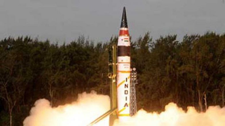 परमाणु क्षमता वाली अग्नि-5 मिसाइल लांच, चीन तक है इसकी मारक क्षमता