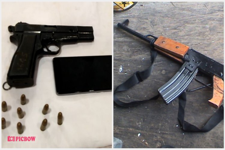 मुंगेर में हथियारों का मिलना जारी, फिर एक AK-47 बरामद, तीन आरोपी गिरफ्तार