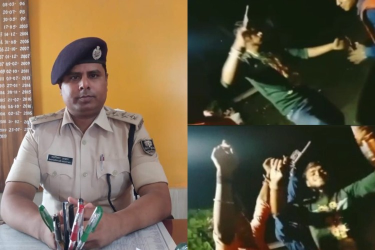 डीजे के धुन पर पिस्टल व शराब के साथ डांस करते वीडियो व फोटो वायरल, पुलिस कर रही जांच