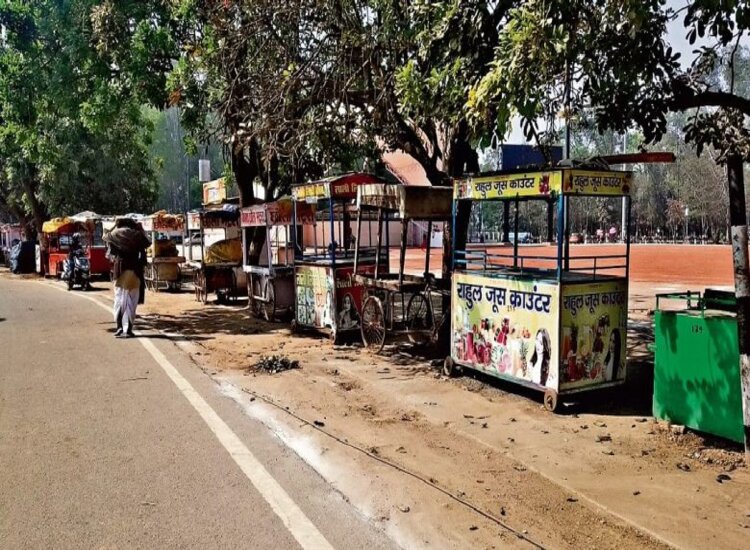 Shops will be set up behind the football stadium in Morhabadi