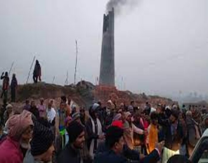 Chimney Blast In Brick Factory